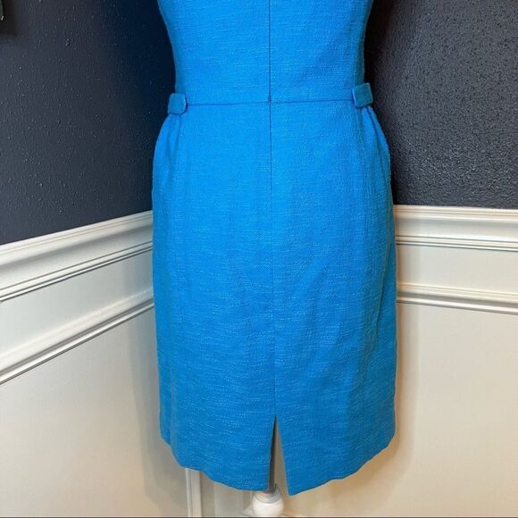 Lafayette 148 V Neck Knee Length Boucle/Tweed Dress - Picture 6 of 7